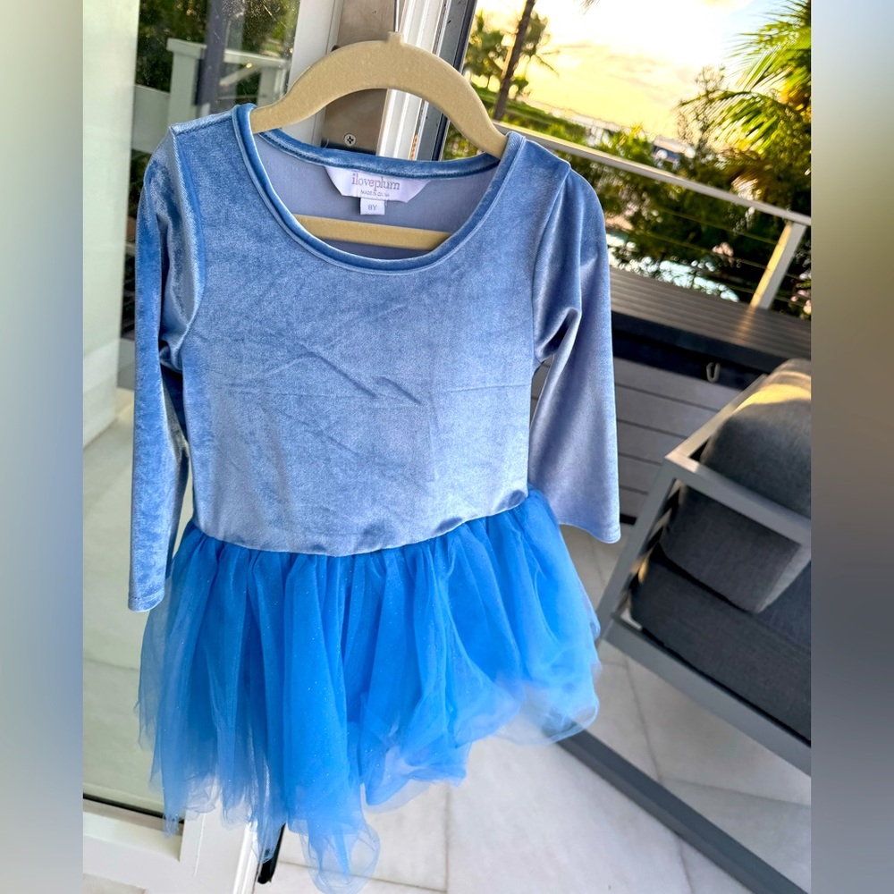 Girls I love plum tutu dress